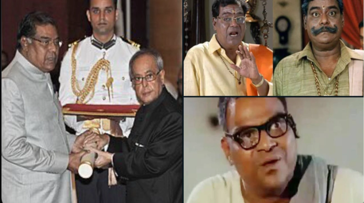 Close-up of Kota Srinivasa Rao with his signature expressive eyes and strong presence