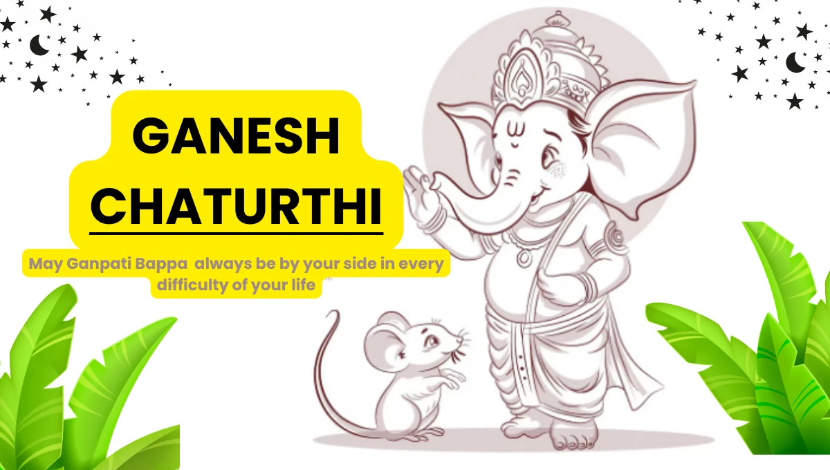 Ganesh Chaturthi 2025 celebrations with Ganesha idol and devotees